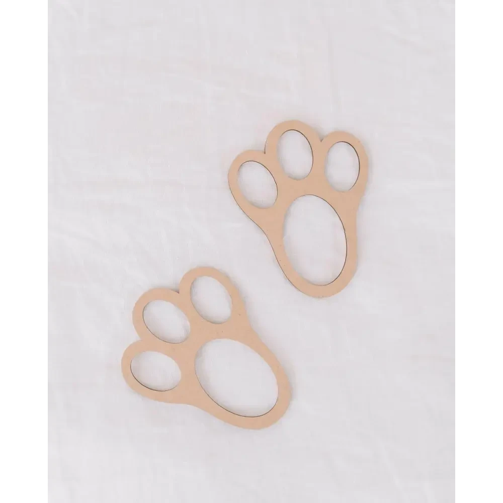 Easter Bunny Foot Prints - Timber Tinkers