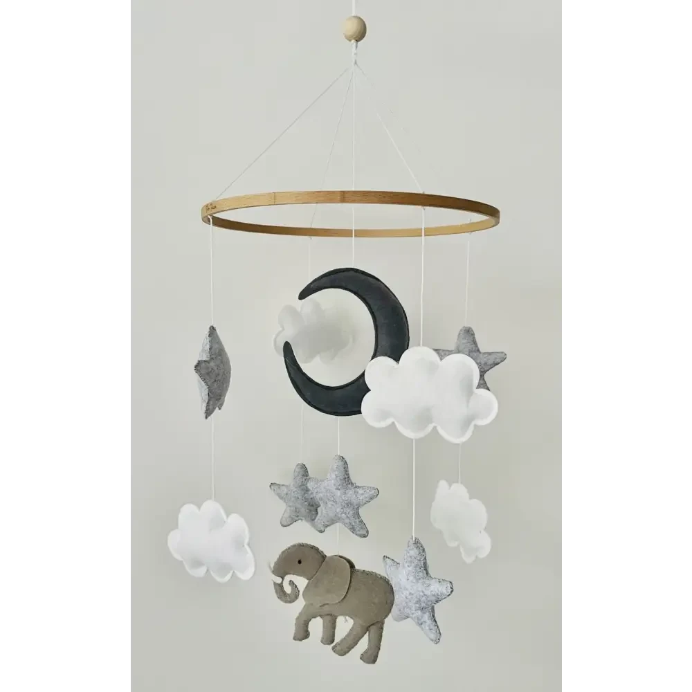 Elephant Nursery Mobile - Timber Tinkers