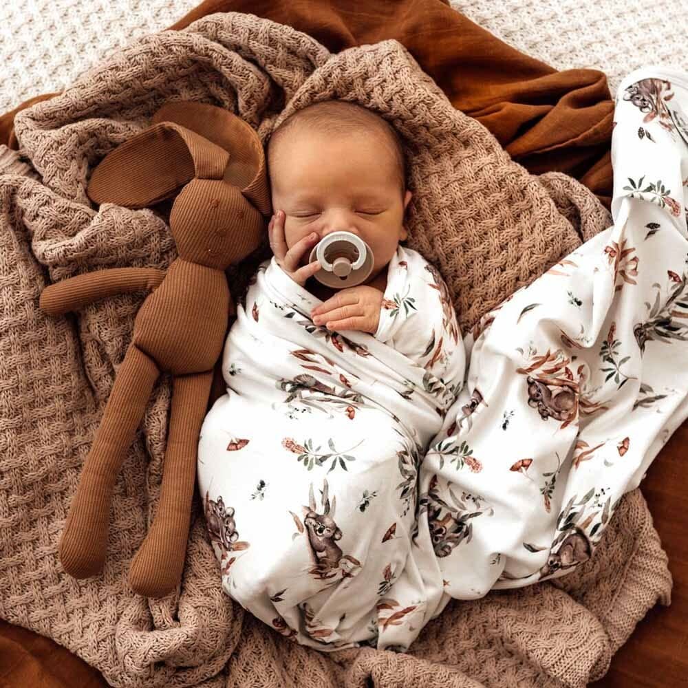 Koala Organic Jersey Wrap & Beanie Set