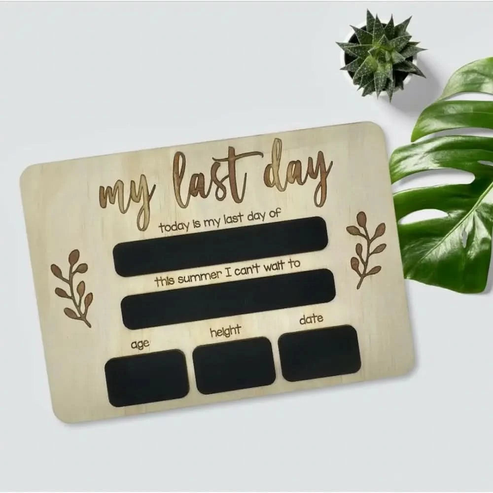 First Day of School Board - Chalkboard - Timber Tinkers