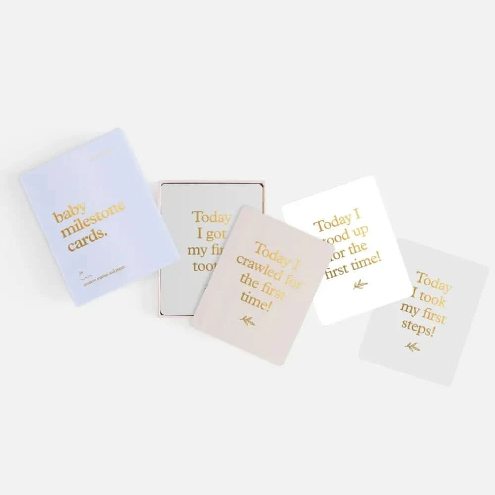 Fox & Fallow Baby Milestone Cards Blue - Timber Tinkers