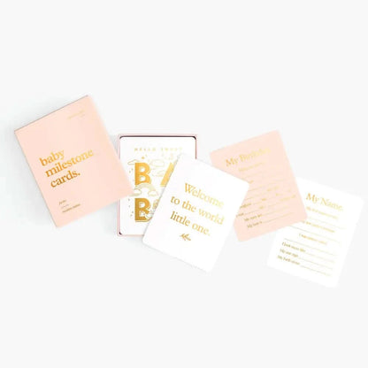 Fox & Fallow Baby Milestone Cards Cream - Timber Tinkers