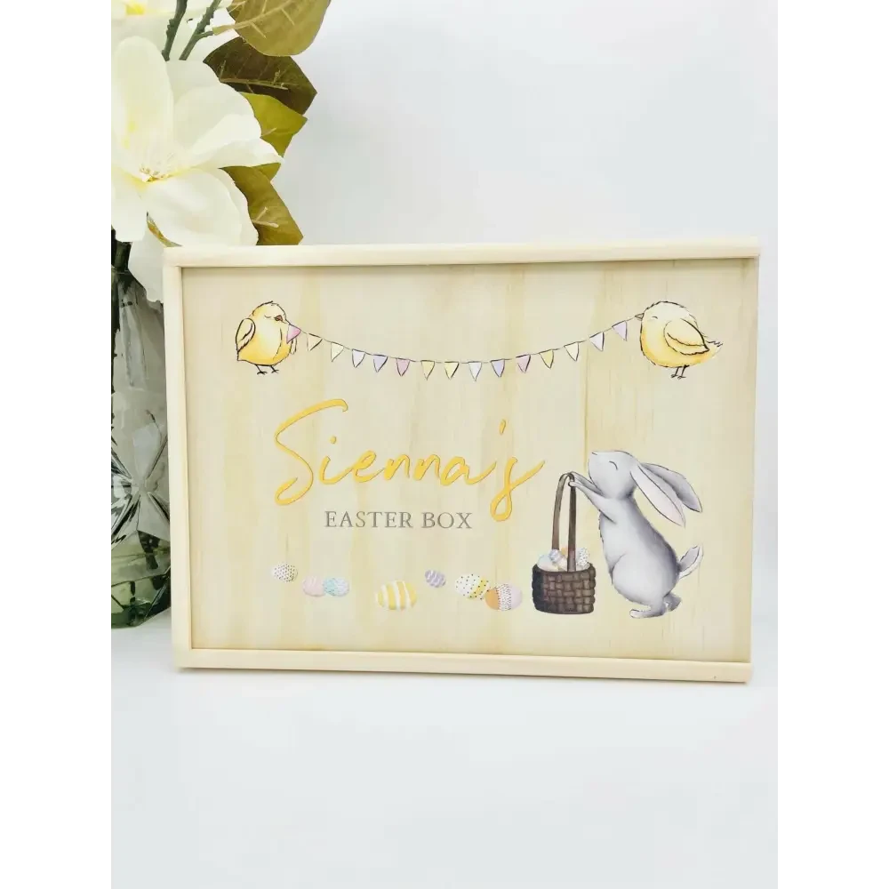 Keepsake Box - Easter Bunny Colour - Timber Tinkers