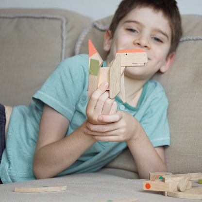 Wooden Magnetic - T.rex Puzzle Toy