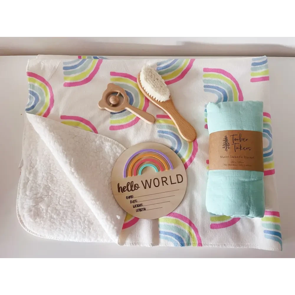 Large Baby Gift Box - Rainbow - Timber Tinkers