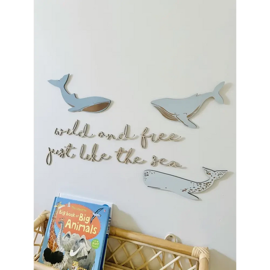 Large Whale Decals - Timber Tinkers