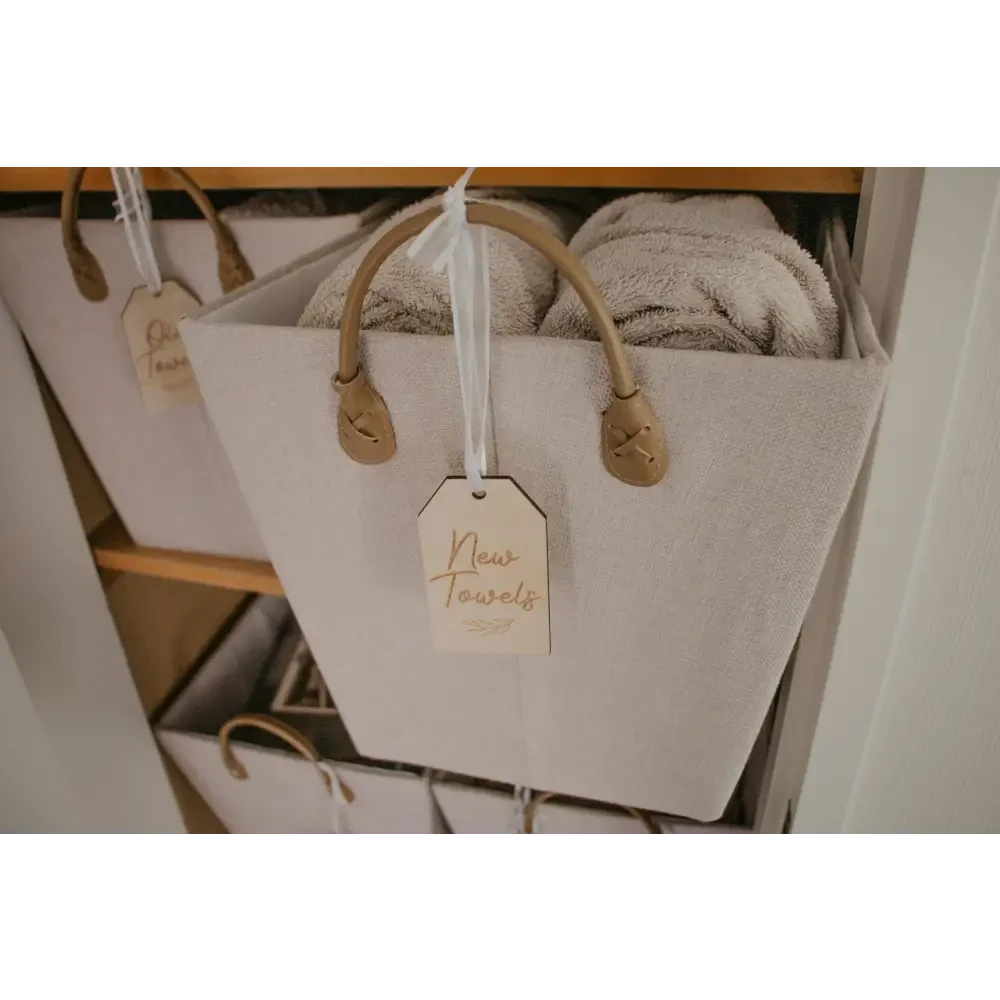 Linen Storage Labels Set of 12 - Timber Tinkers