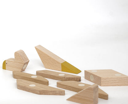 Wooden Magnetic - Stegosaurus Puzzle Toy