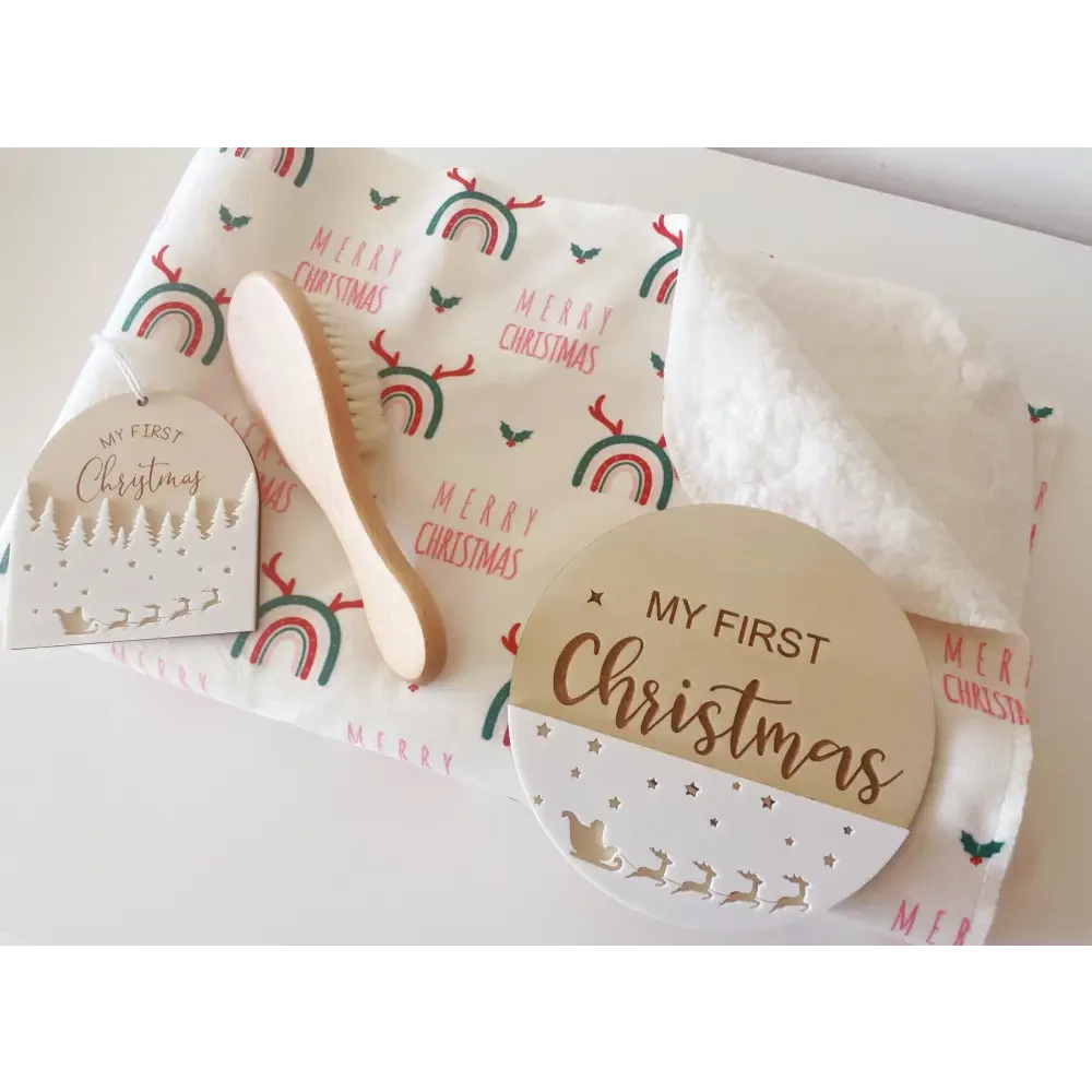 My First Christmas Gift Box - Merry Christmas - Timber Tinkers
