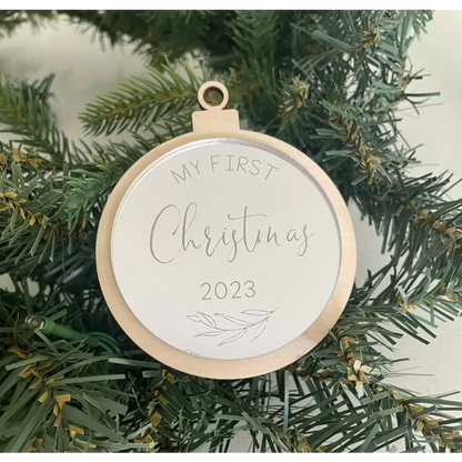 My First Christmas Ornament 3D - Timber Tinkers