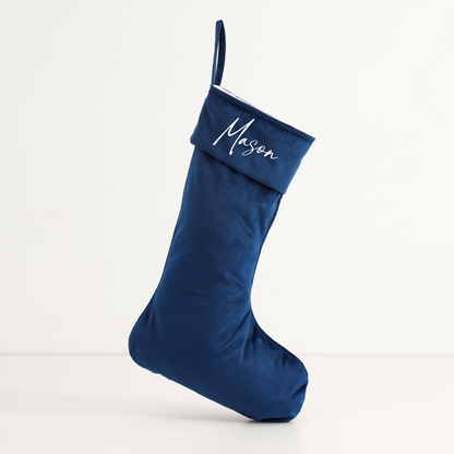 Personalised Velvet Stockings - Multiple Colours