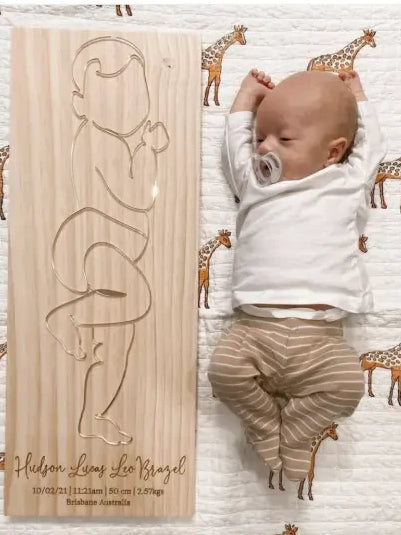 Personalised Birth Plaque - Timber Tinkers