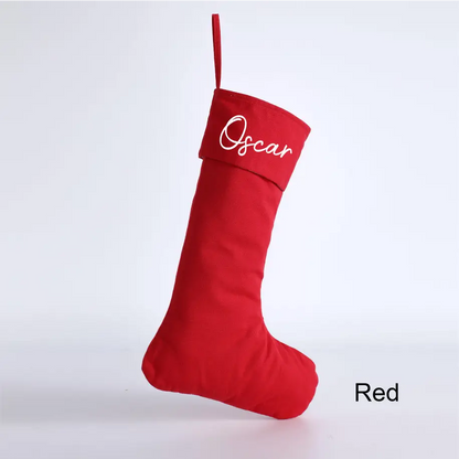 Personalised Canvas Stockings - Navy - Timber Tinkers