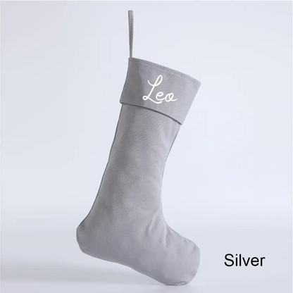 Personalised Canvas Stockings - Navy - Timber Tinkers