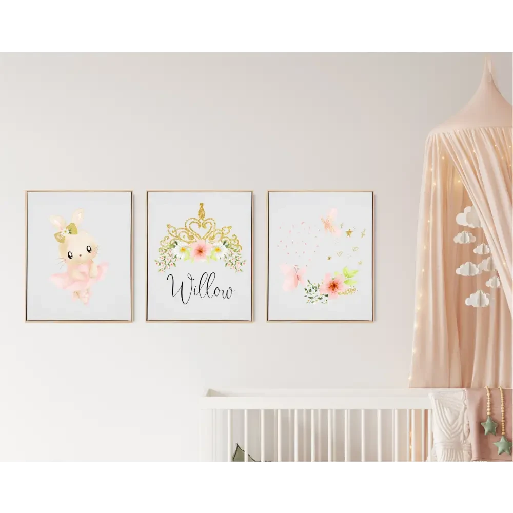 Personalised Dancer Wooden Canvas Print Set - Timber Tinkers