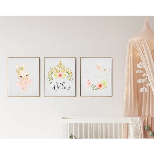 Personalised Dancer Wooden Canvas Print Set - Timber Tinkers