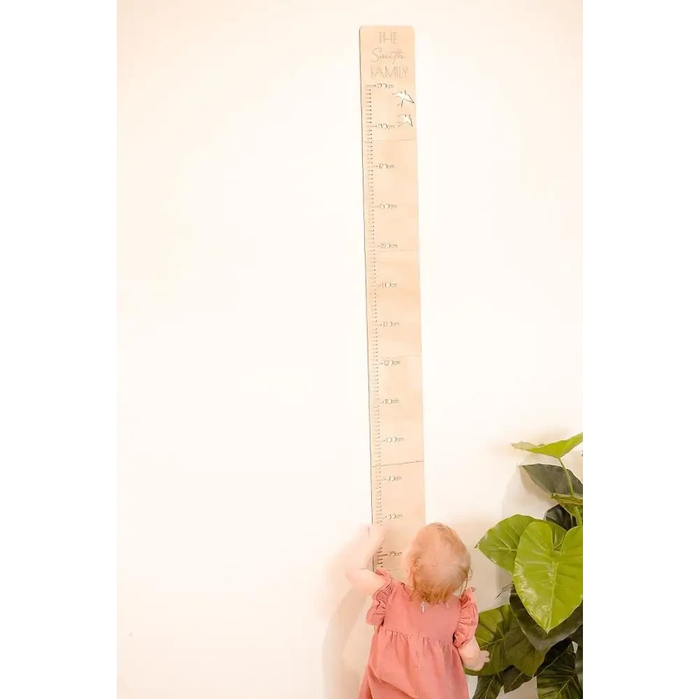Personalised Growth Chart - Palm Tree - Timber Tinkers