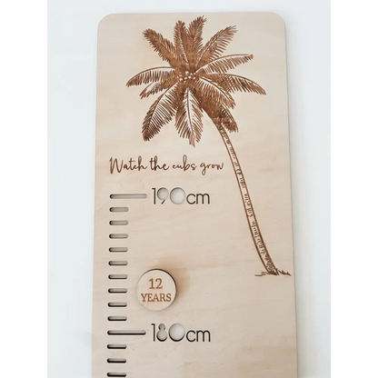 Personalised Growth Chart - Swallows - Timber Tinkers