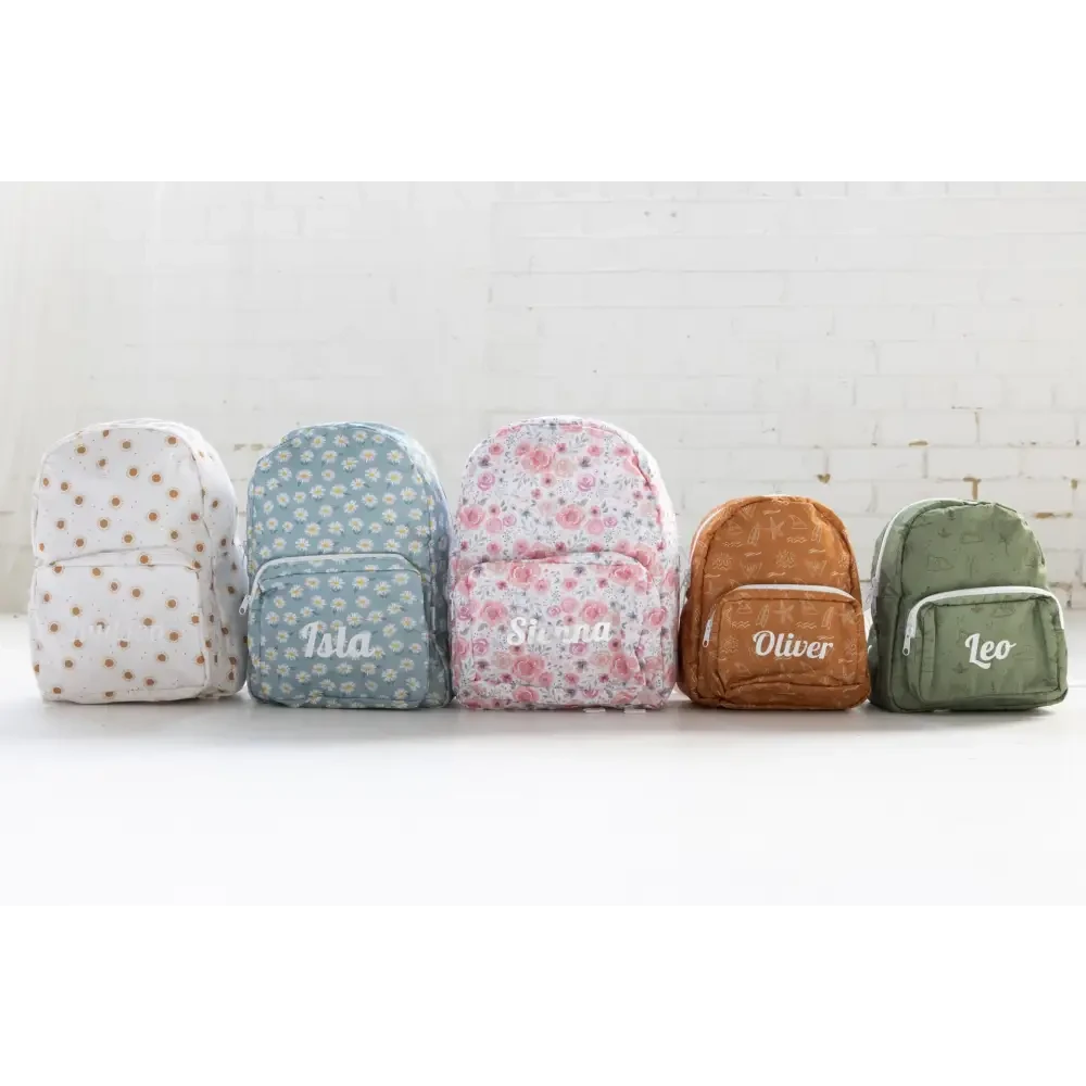 Personalised Kids Backpack - Dino - Timber Tinkers