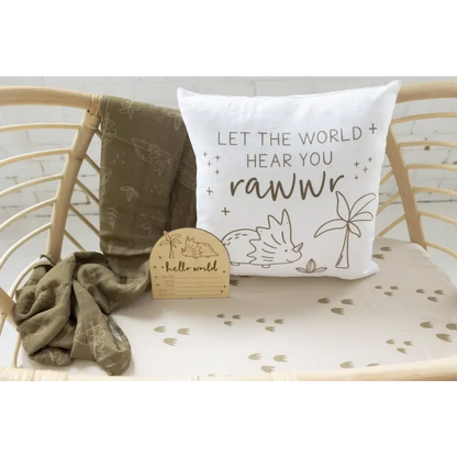 Personalised Pillowcase - Boho Dino - Timber Tinkers