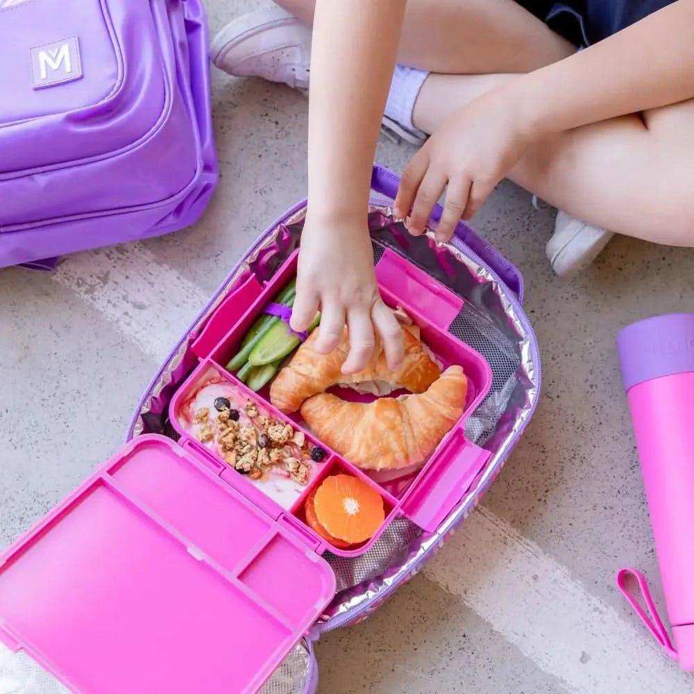 Personalised Pink Lunch Box - Pastel Rainbow - Timber Tinkers
