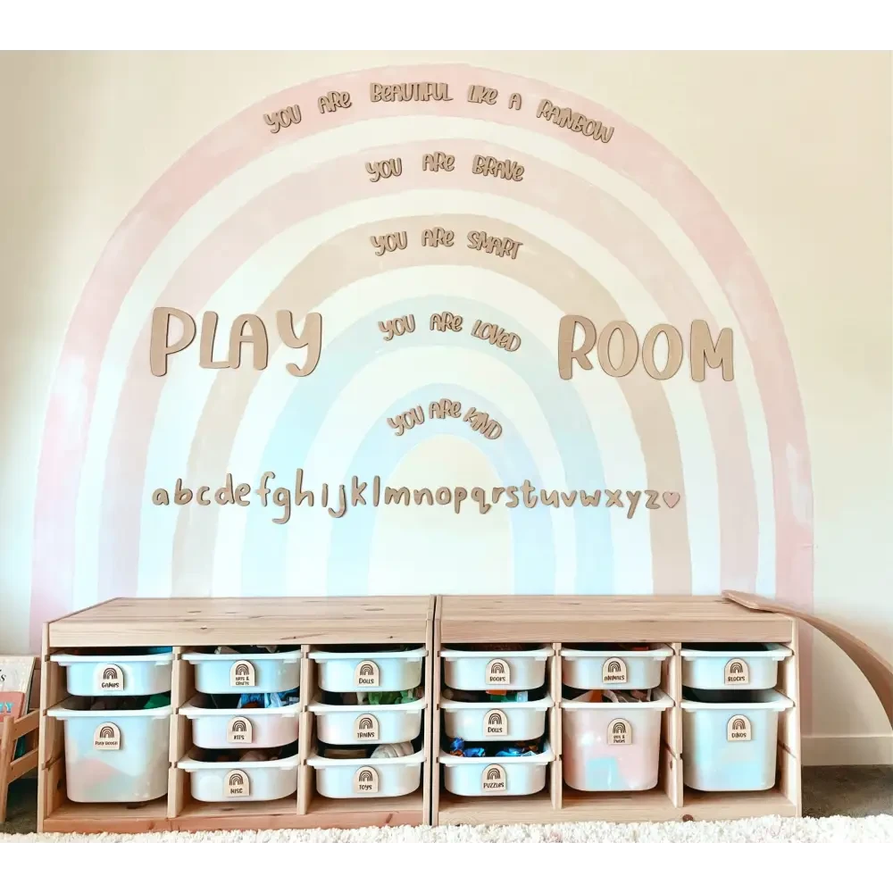 Rainbow Toy Storage Labels - Timber Tinkers