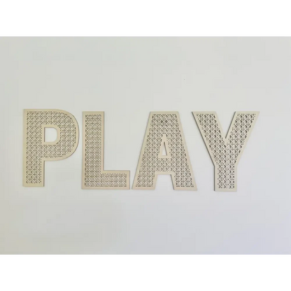 Rattan PLAY Plaque - Timber Tinkers