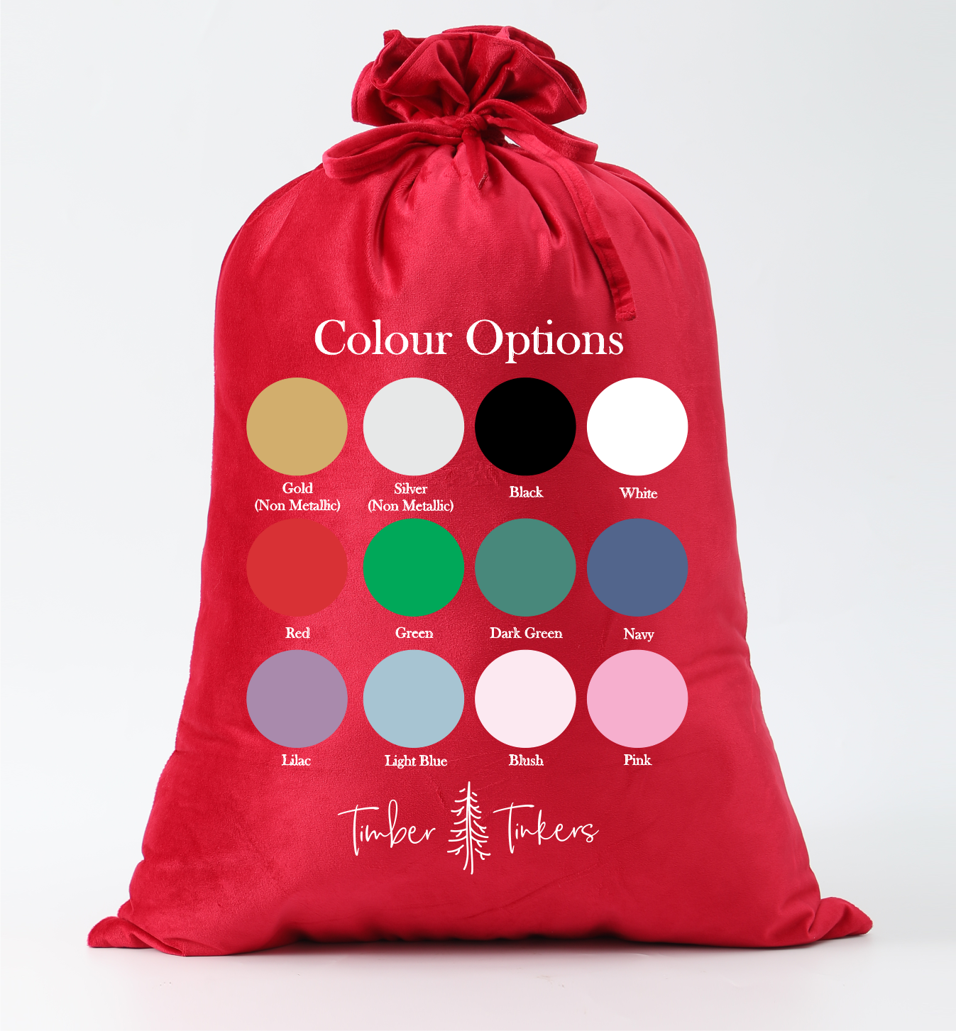 Personalised Velvet Stockings - Multiple Colours