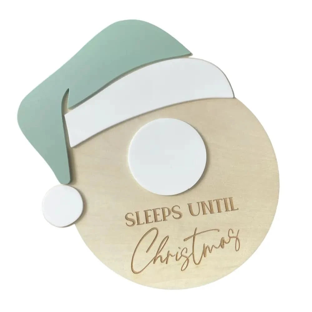 Santa Hat Christmas Countdown - Timber Tinkers
