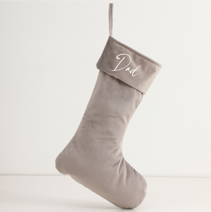 Personalised Velvet Stockings - Multiple Colours