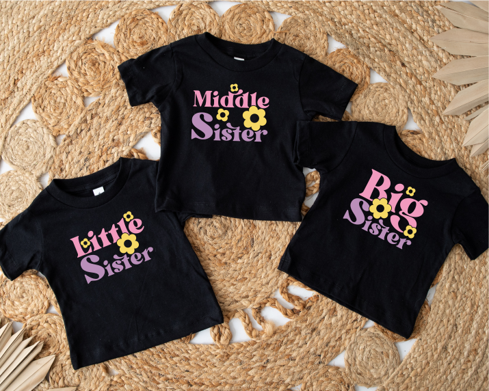 Sister Daisy Black Tshirt