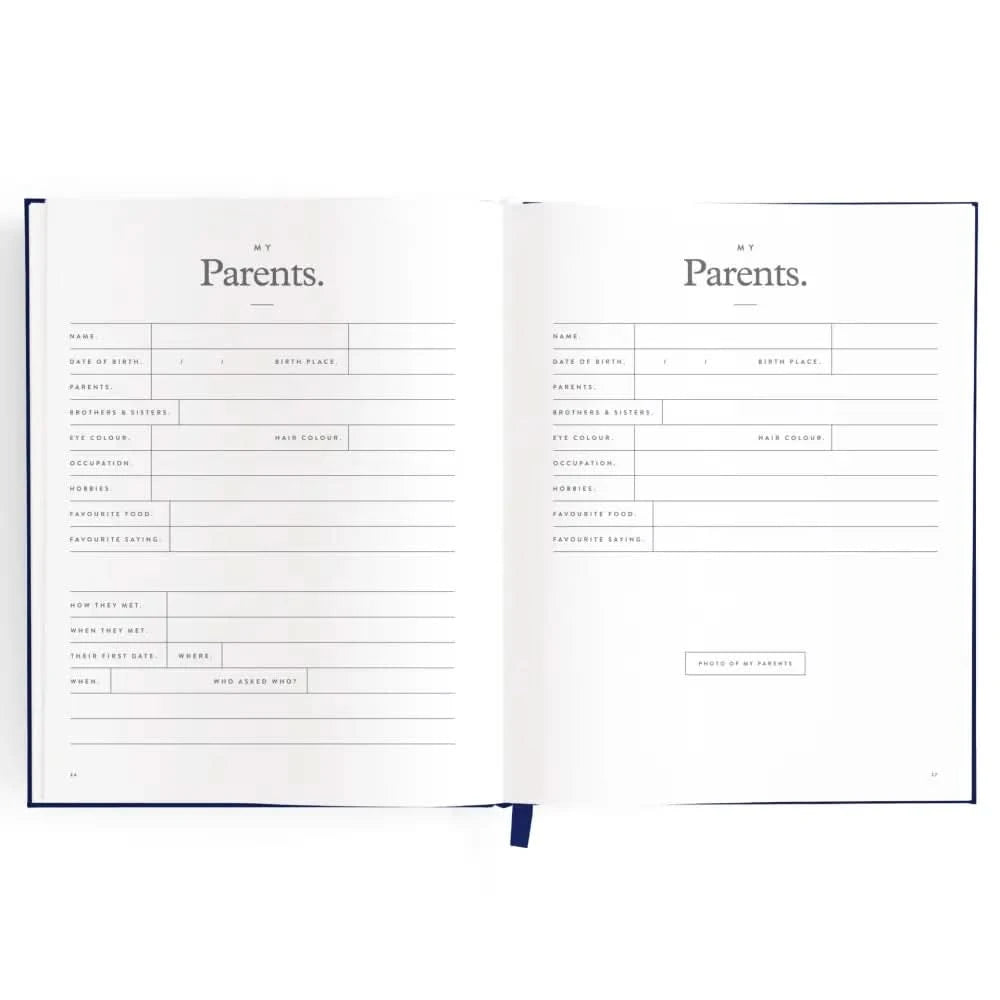 This Is My Story Memoir Journal Navy - Timber Tinkers