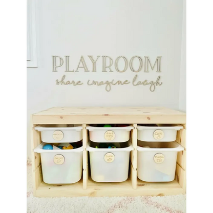 Toy Storage Labels - Timber Tinkers