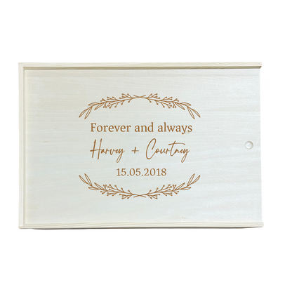 Wedding Keepsake Box - Wreath