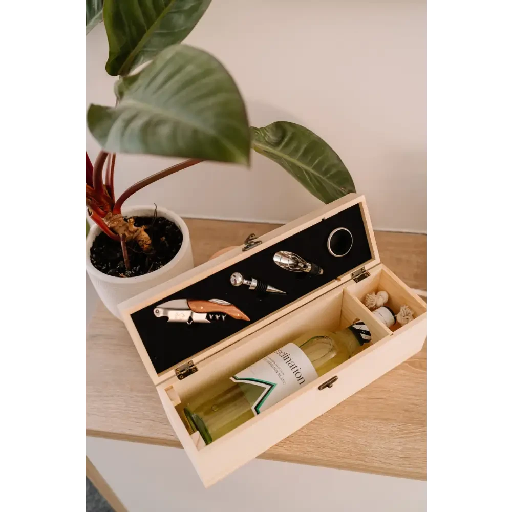 Wine Box Set - Christmas Floral - Timber Tinkers