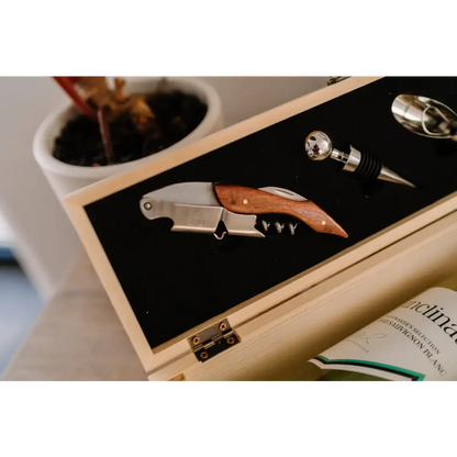 Wine Box Set - Pink Floral - Timber Tinkers