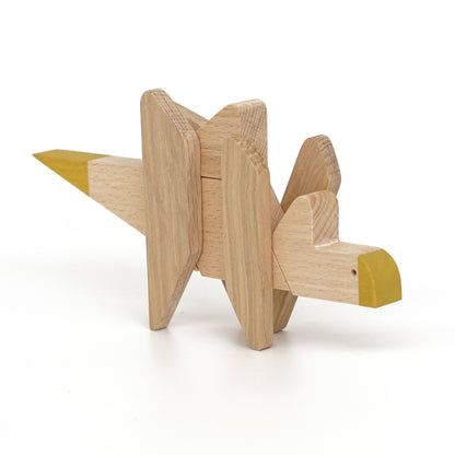 Wooden Magnetic - Stegosaurus Puzzle Toy
